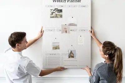 Korktafel Wochenplan