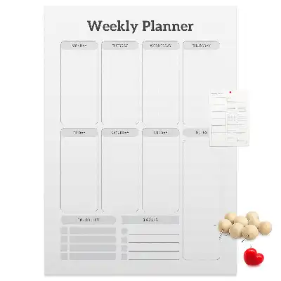 Korktafel Wochenplan