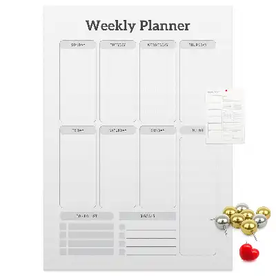 Korktafel Wochenplan