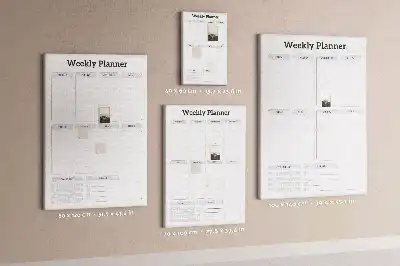 Korktafel Wochenplan