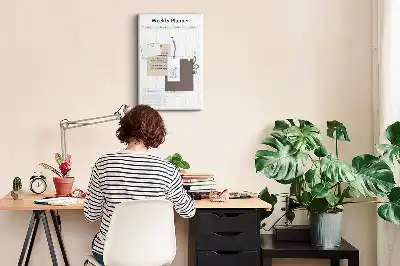 Korktafel Wochenplan