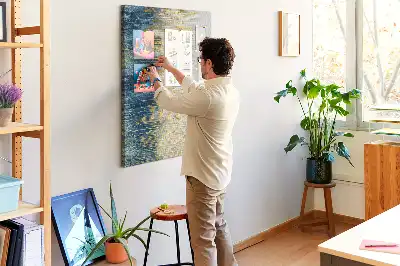Dekorative Kork Pinnwand mit Motiv