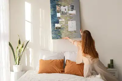Dekorative Kork Pinnwand mit Motiv