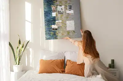 Dekorative Kork Pinnwand mit Motiv