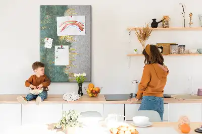 Dekorative Korktafel mit Muster