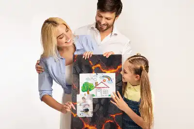 Pinnwand Kork Lava aus dem Vulkan