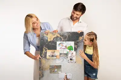 Korktafel mit Marmorabstraktion