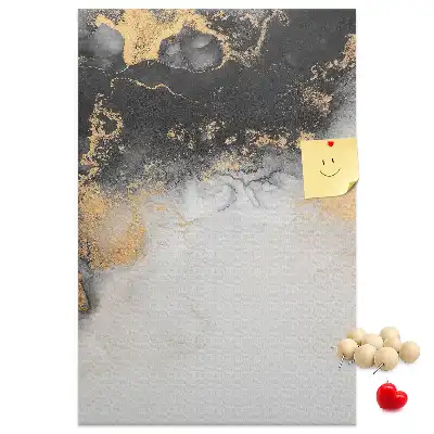 Korktafel mit Marmorabstraktion