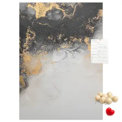 Korktafel mit Marmorabstraktion