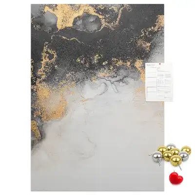 Korktafel mit Marmorabstraktion