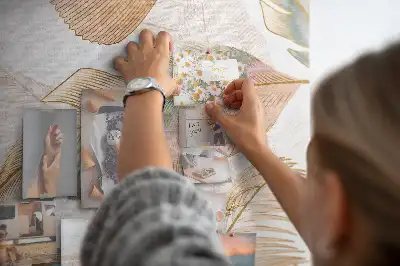 Pinnwand Kork Vogelfedermotiv