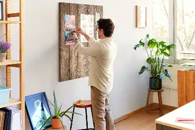 Korktafel mit Holzrahmen