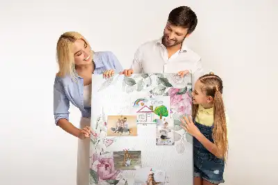 Pinnwand mit Blumenrändern