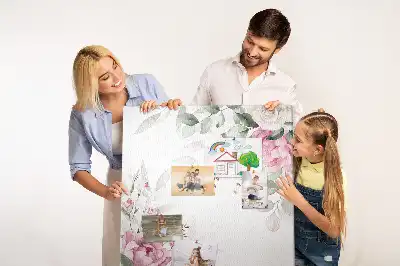 Pinnwand mit Blumenrändern