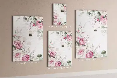 Pinnwand mit Blumenrändern