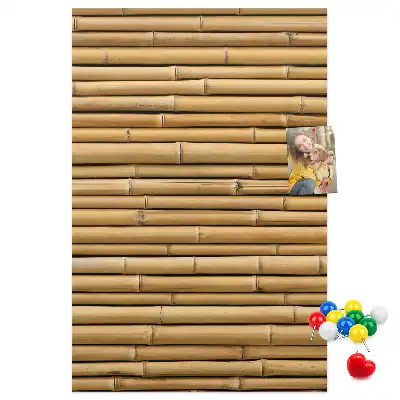 Kork-Pinnwand mit Bambussprossen-Motiv