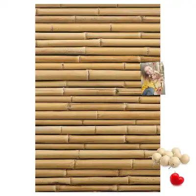 Kork-Pinnwand mit Bambussprossen-Motiv