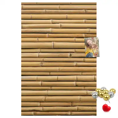 Kork-Pinnwand mit Bambussprossen-Motiv