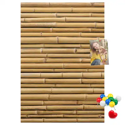 Kork-Pinnwand mit Bambussprossen-Motiv