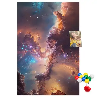 Korktafel Kosmische Galaxie