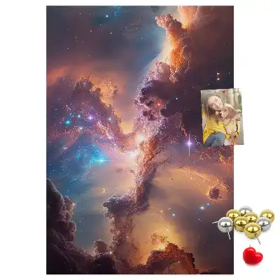 Korktafel Kosmische Galaxie