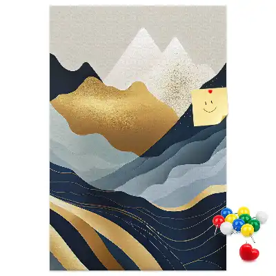 Korktafel Abstrakte Berge