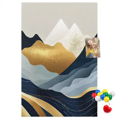 Korktafel Abstrakte Berge