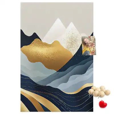 Korktafel Abstrakte Berge