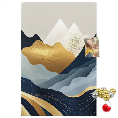 Korktafel Abstrakte Berge