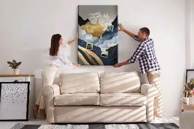 Korktafel Abstrakte Berge