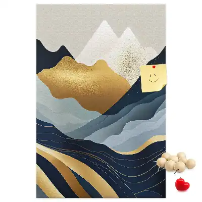 Korktafel Abstrakte Berge