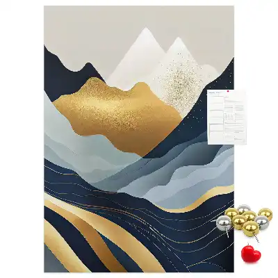 Korktafel Abstrakte Berge