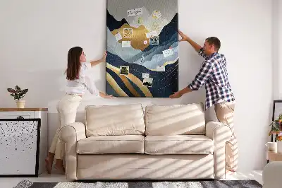 Korktafel Abstrakte Berge