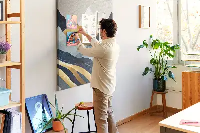 Korktafel Abstrakte Berge