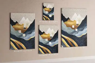 Korktafel Abstrakte Berge