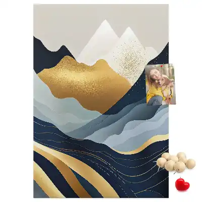 Korktafel Abstrakte Berge