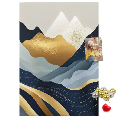 Korktafel Abstrakte Berge