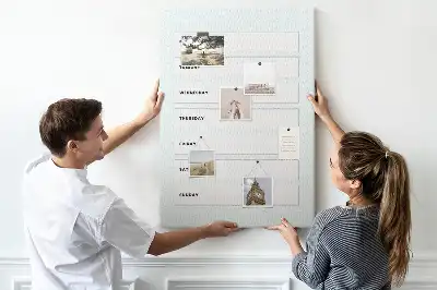 Korktafel Wochenplan