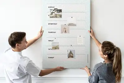 Korktafel Wochenplan