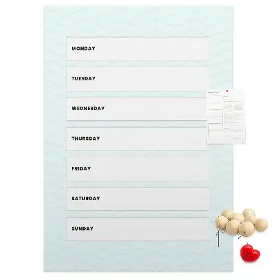Korktafel Wochenplan