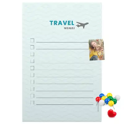 Pinnwand Kork Reiseplanung