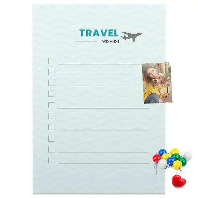 Pinnwand Kork Reiseplanung