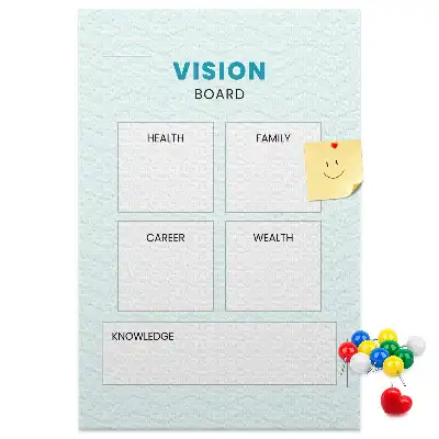 Korktafel als Gesundheitsplaner