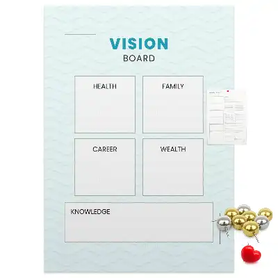 Korktafel Gesundheitsplaner