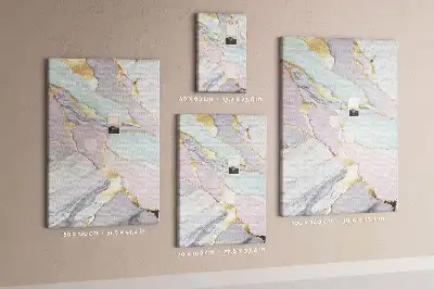 Korktafel mit dekorativem Marmor-Design