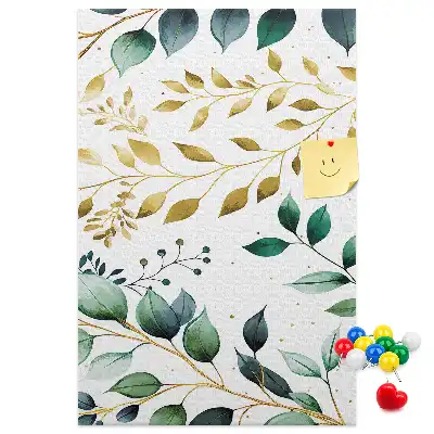 Pinnwand Kork Blumenmuster