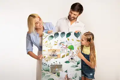 Pinnwand Kork Blumenmuster