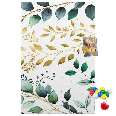 Pinnwand Kork Blumenmuster