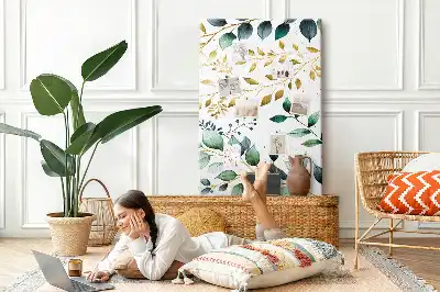 Pinnwand Kork Blumenmuster