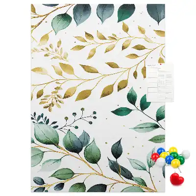 Pinnwand Kork Blumenmuster